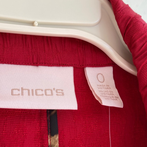 Chico's Vibrant Red Blazer - Picture 3 of 6